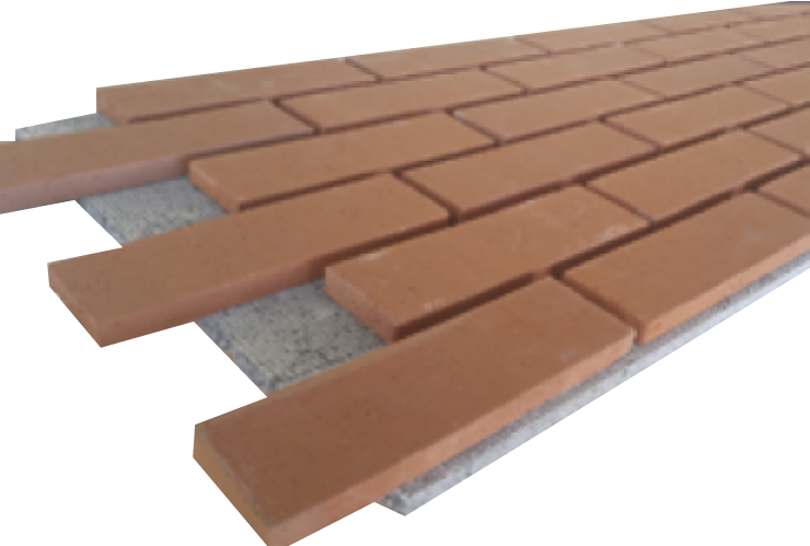 permabase prefabricated thin brick panel system