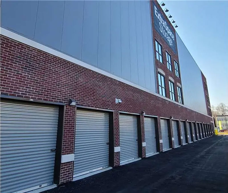 extra space storage facility units done with exterior thin brick